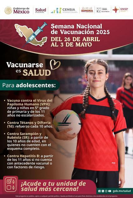 Las Noticias al Momento - ¡Vacúnate y cuida tu salud! Gobierno de Sonora promueve la Semana Nacional de Vacunación