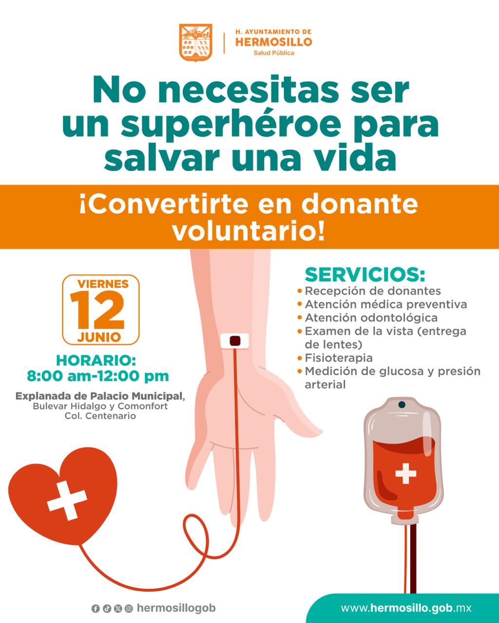Promueve Ayuntamiento cultura de donación de sangre