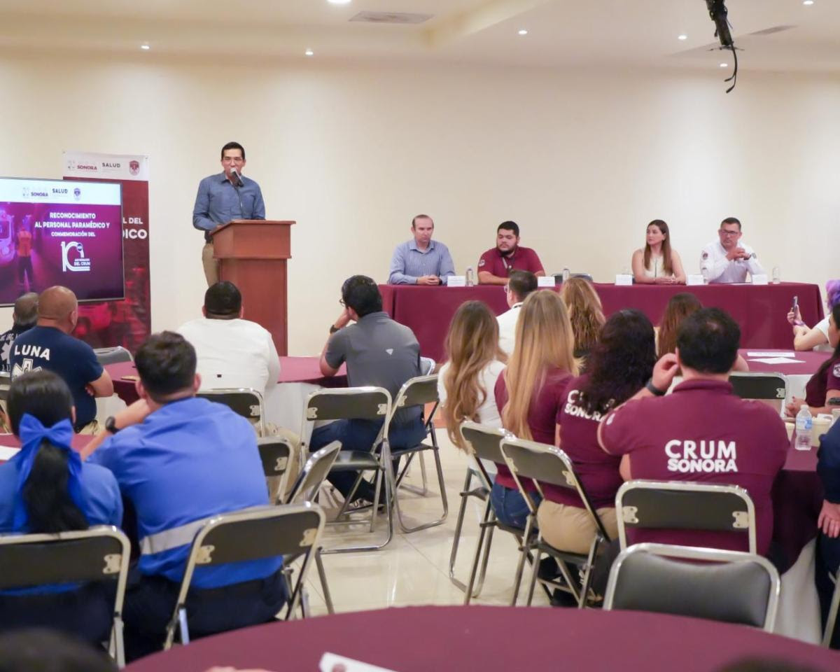 Reconoce Salud Sonora labor de paramédicos y celebra 10 años del CRUM