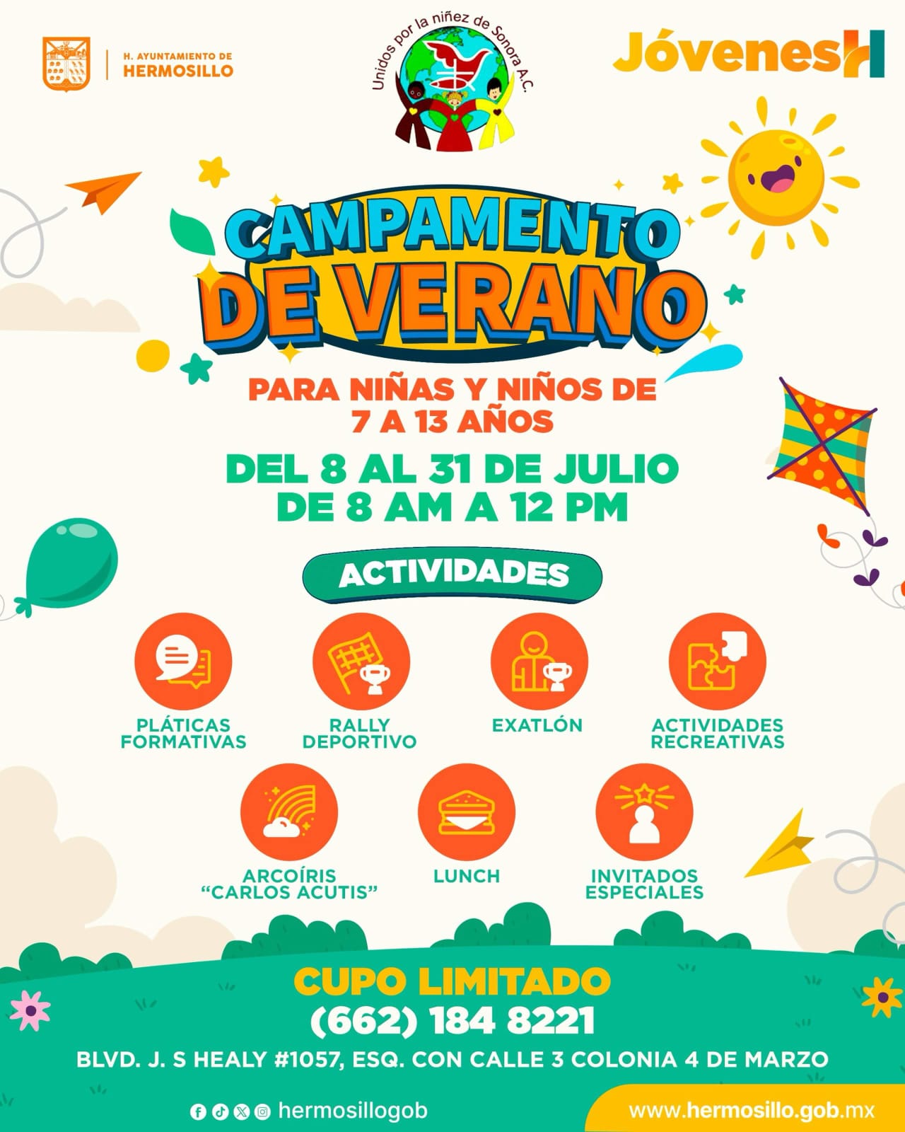 Invita Ayuntamiento a menores a disfrutar Campamento de Verano del IHJ