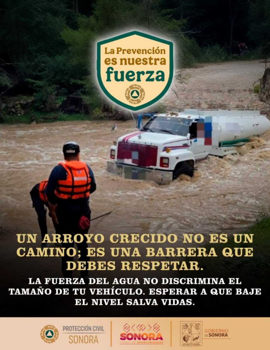 Pide Protección Civil reforzar medidas preventivas por lluvias en la entidad