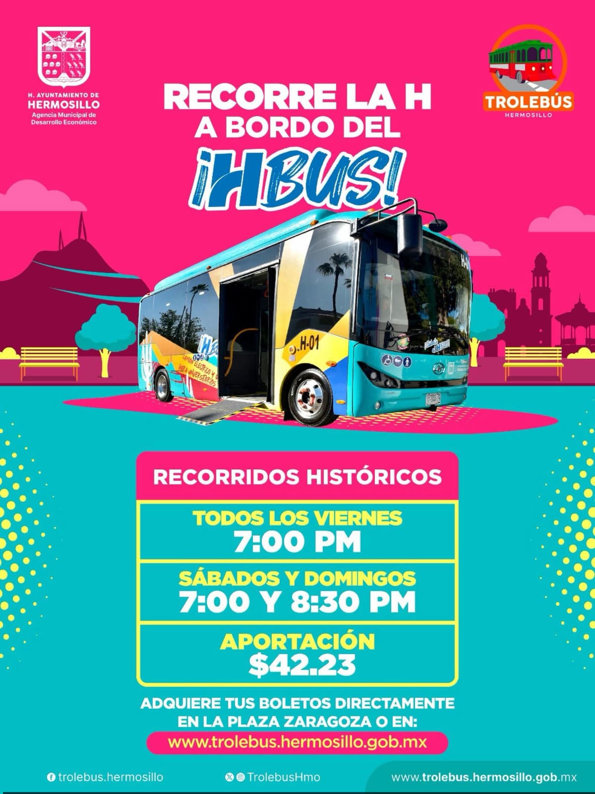 Invita Ayuntamiento a disfrutar recorrido histórico del HBus
