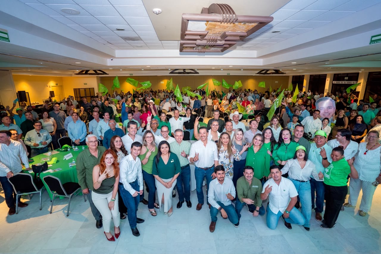 Reúne Partido Verde a militantes y simpatizantes para encuentro con Omar Del Valle Colosio