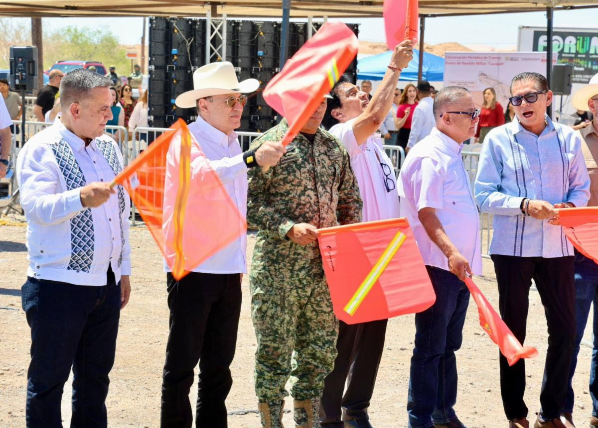 Avanza rehabilitación de carreteras en Sonora con apoyo de Durazo y Sheinbaum