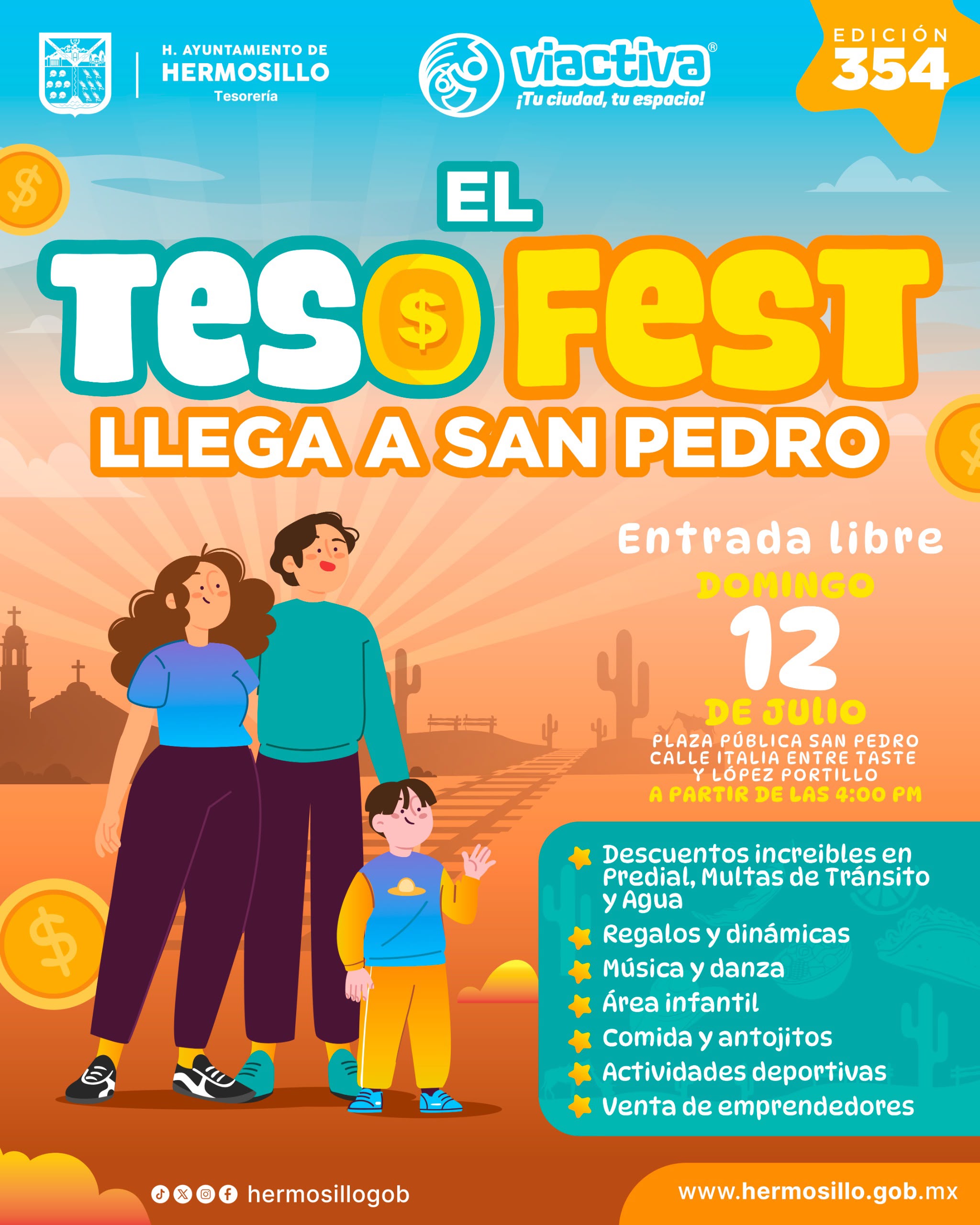 Llevará Ayuntamiento “Tesofest” el próximo domingo a San Pedro