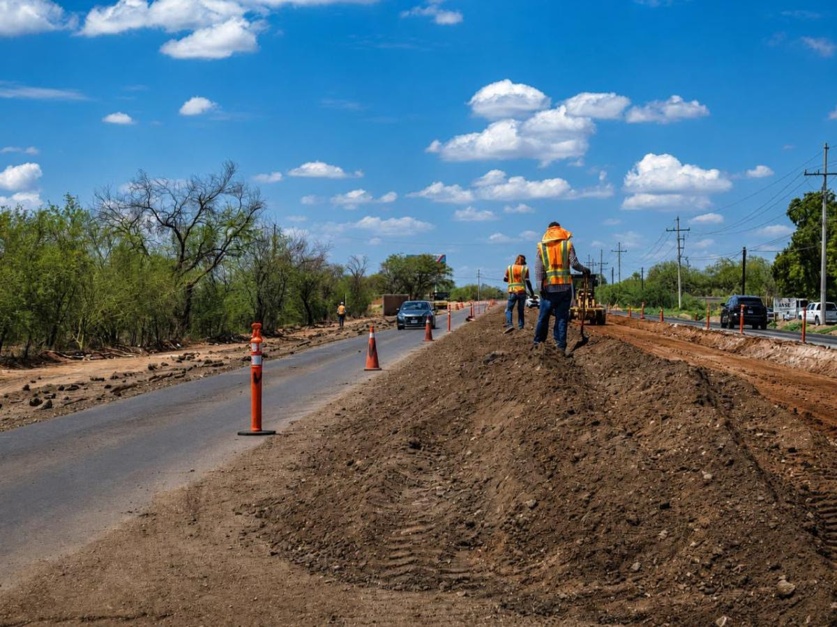 Lleva avance del 55% modernización de rúa Hermosillo-Bahía de Kino: Durazo