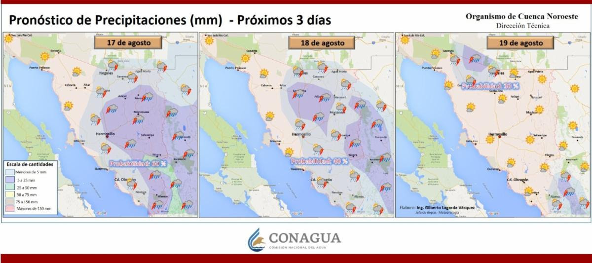 Advierte CEPC Sonora por temperaturas de hasta 46 grados y tormentas