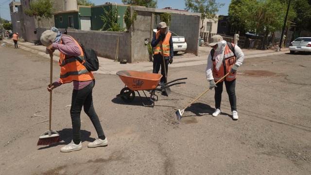 Realizan en Guaymas jornada de limpieza y mejoramiento urbano a Ocotillo 1