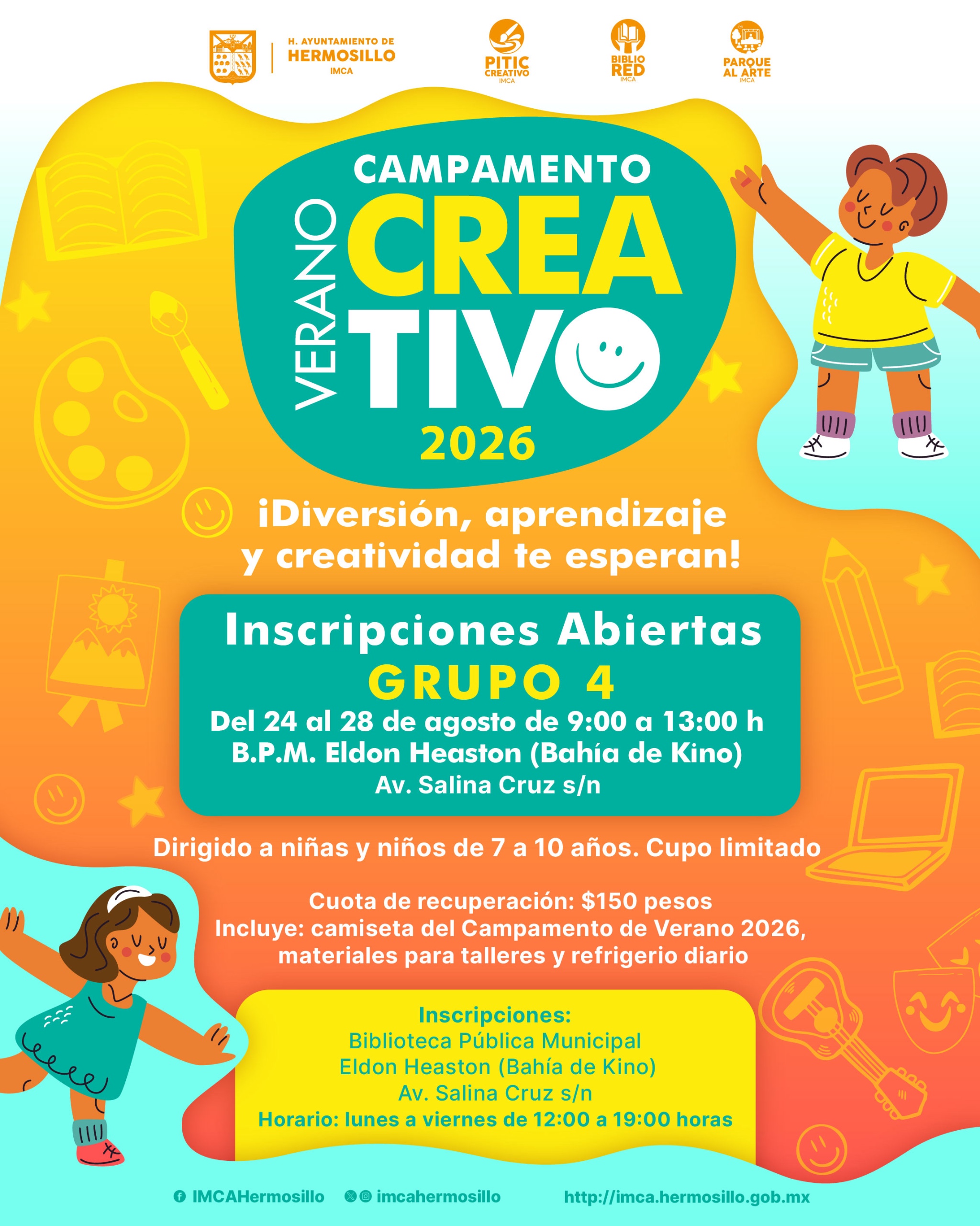 Inicia el lunes 24 Campamento de Verano Creativo en Bahía de Kino