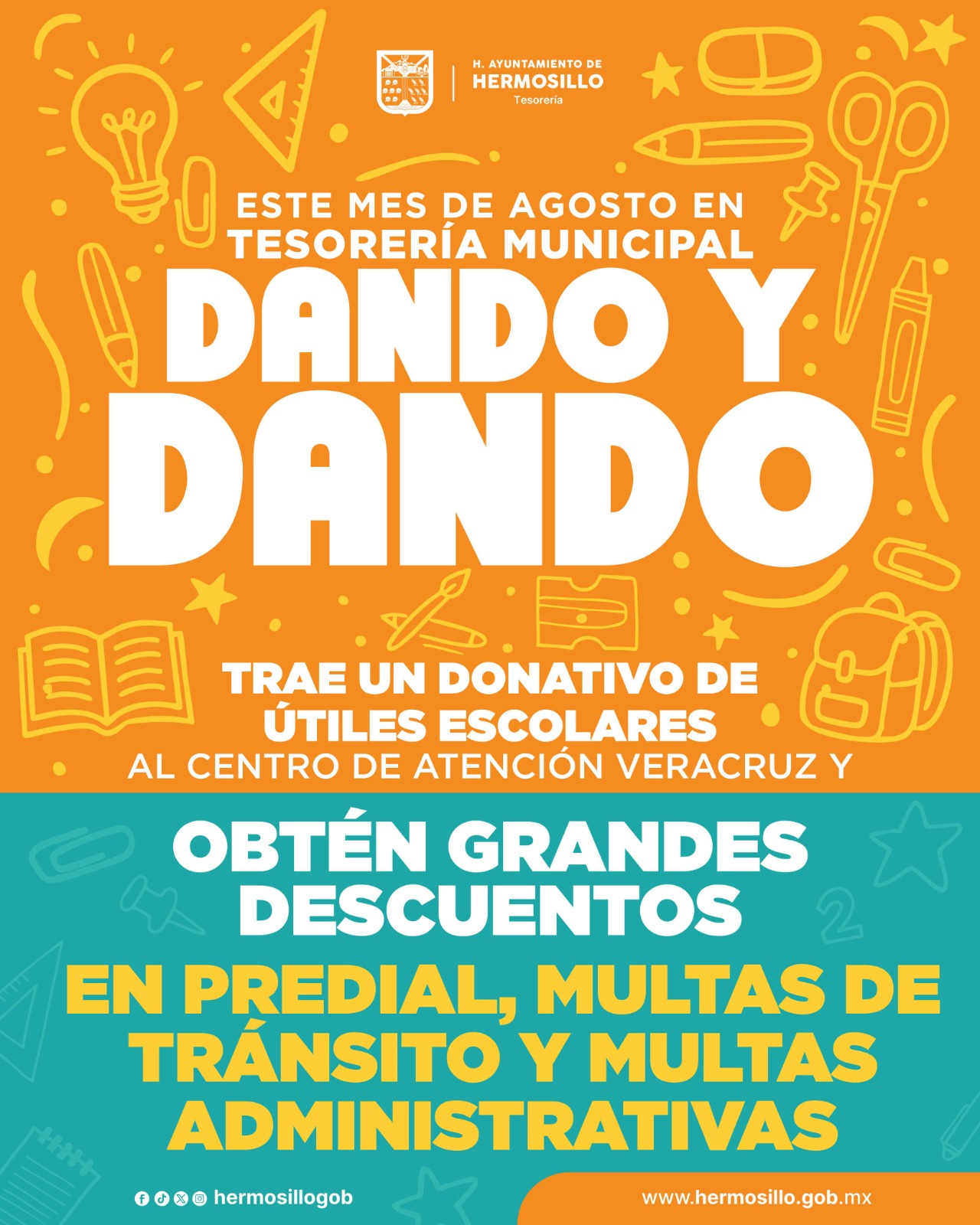Exhorta Ayuntamiento a aprovechar la campaña “Dando y Dando”