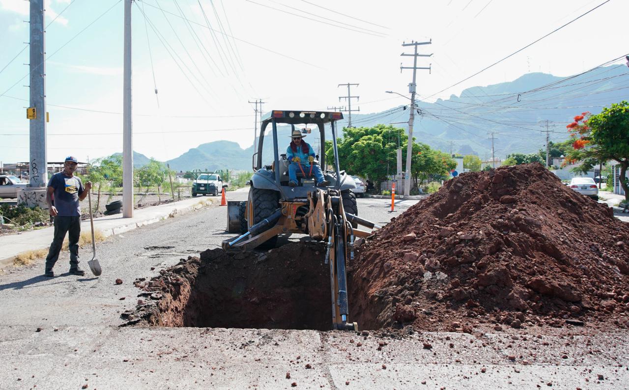 Inicia Ayuntamiento de Guaymas obra de pavimentación en sector norte