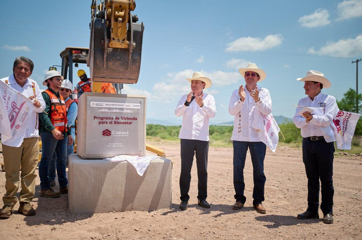 Inicia Durazo construcción de 4 mil 600 casas en Navojoa con apoyo de Sheinbaum;