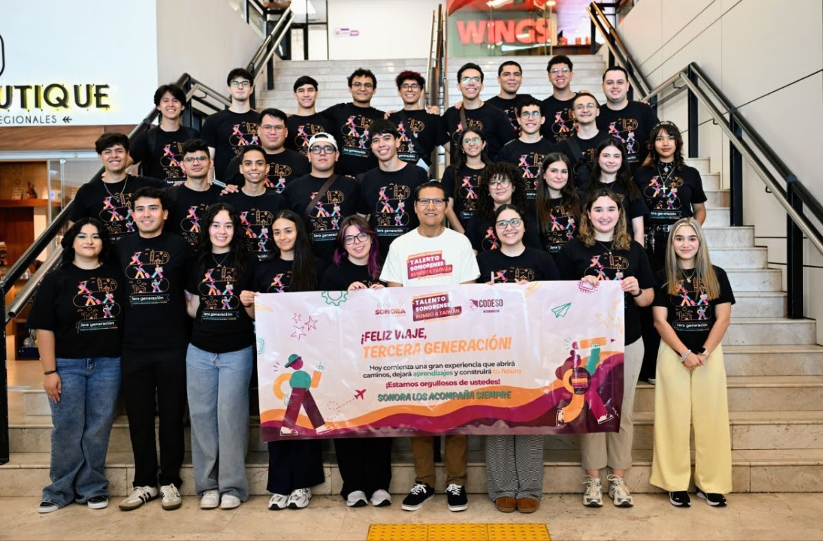 Comienza sueño de 30 jóvenes de Talento Sonorense Rumbo a Taiwán