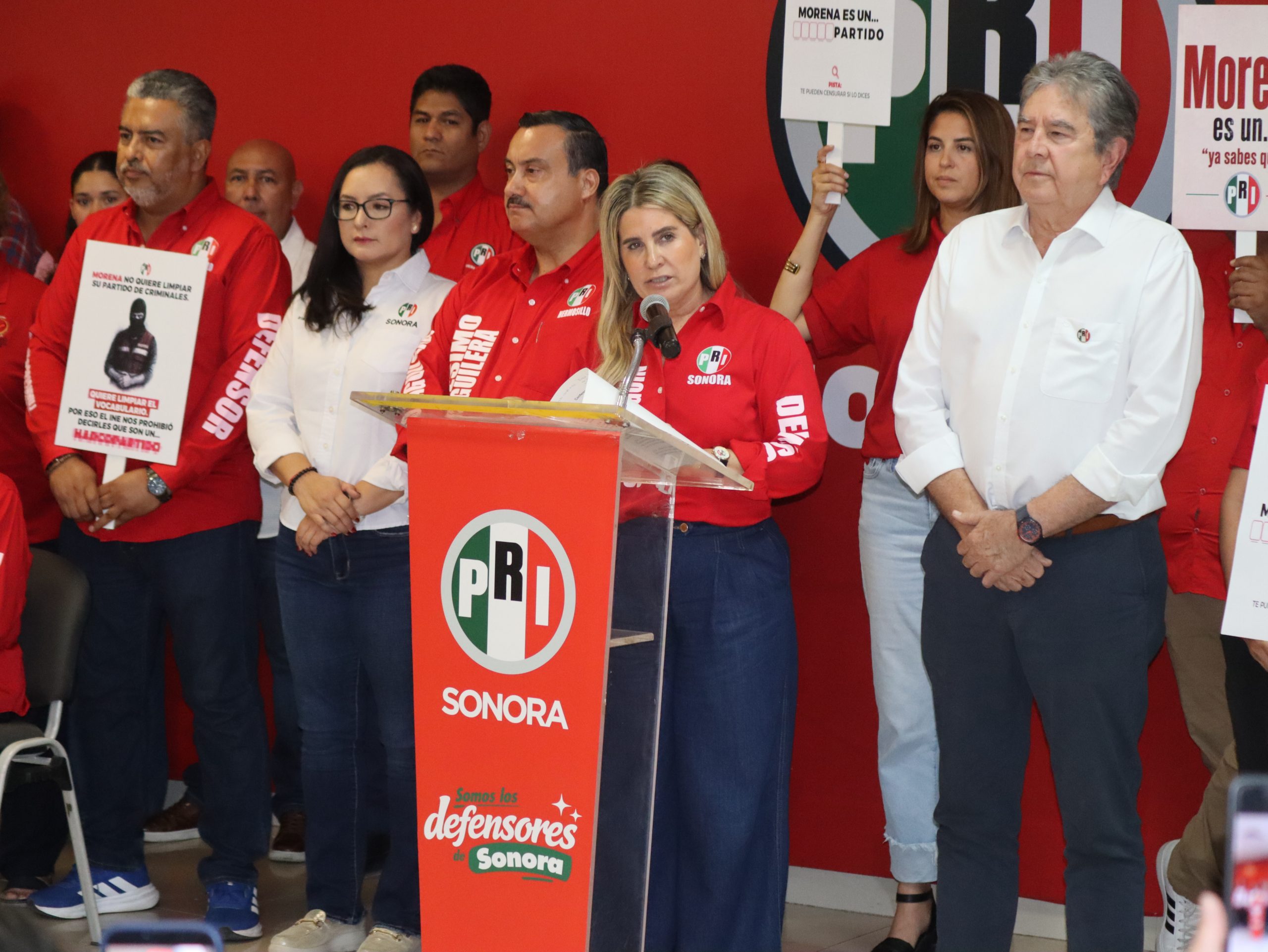 Respalda PRI Sonora a Alito Moreno; rechaza censura a la crítica política