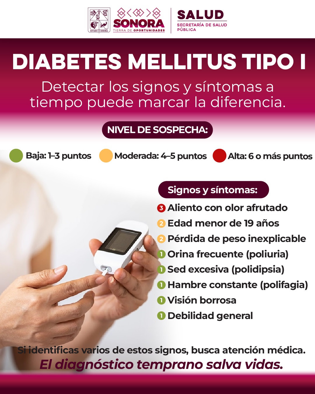 Impulsa Salud Sonora atención integral para menores con diabetes tipo 1