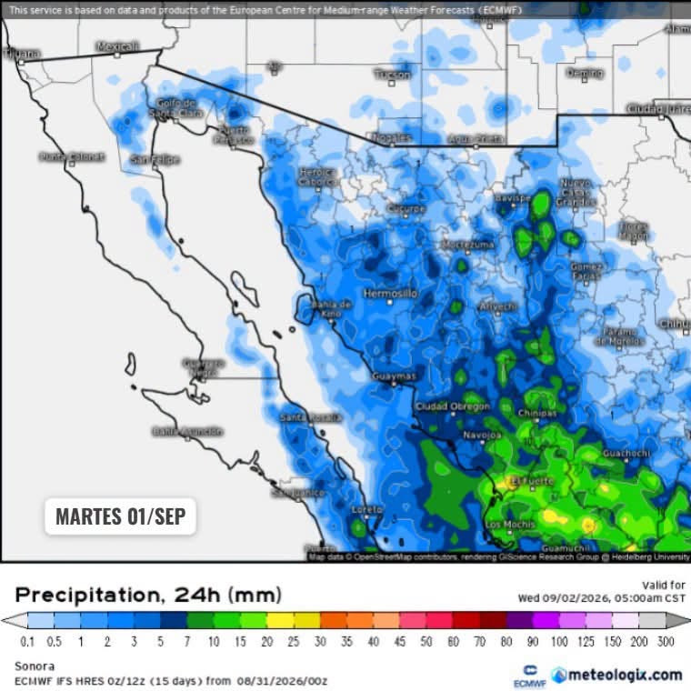 Alerta Protección Civil sobre tormentas y altas temperaturas en la entidad