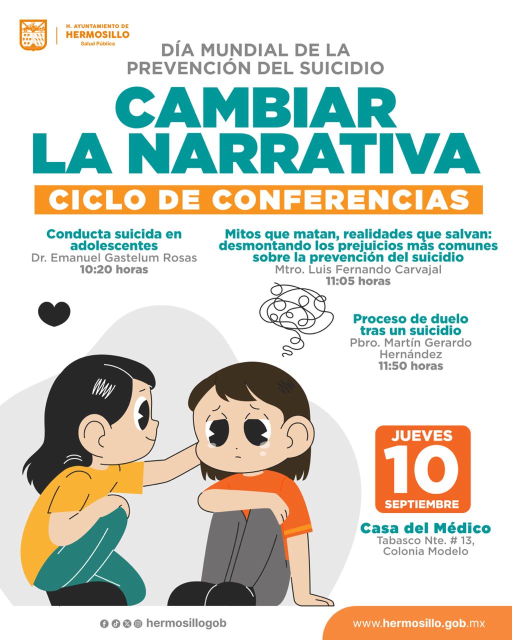 Promueve Ayuntamiento reflexión y prevención sobre el suicidio con ciclo de conferencias