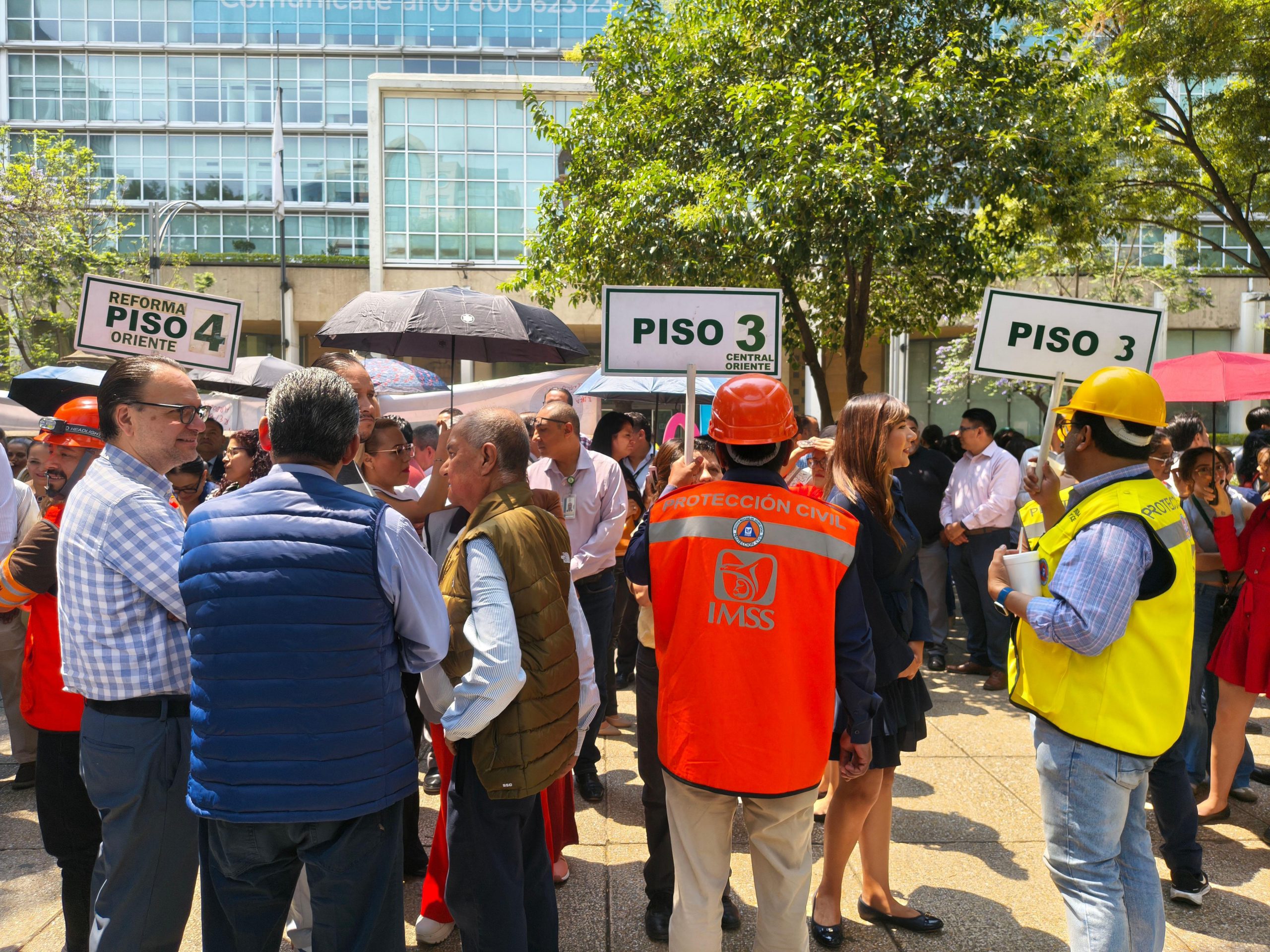 Pide IMSS a población participar en Simulacro Nacional del 19 de septiembre