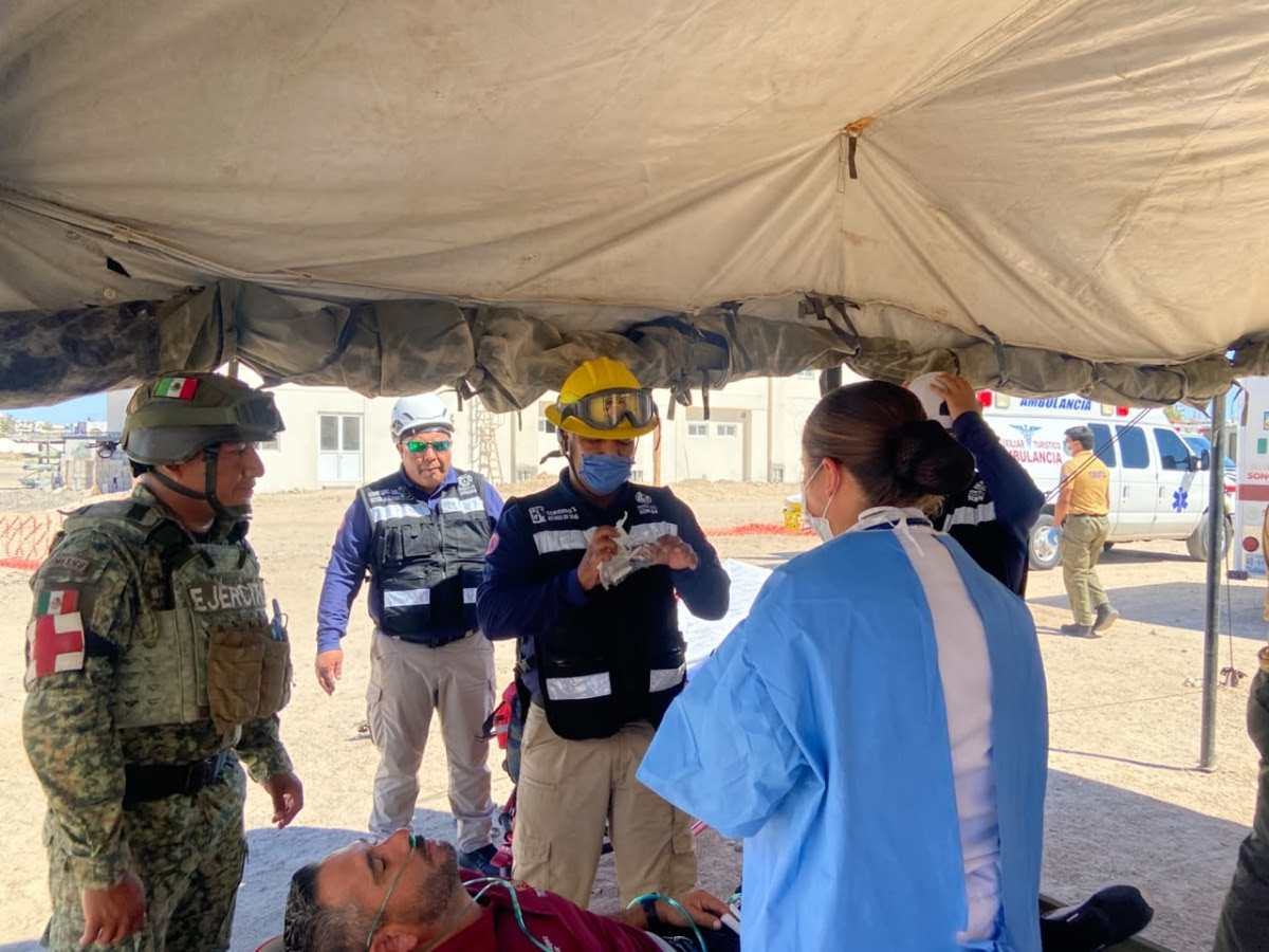 Realizan con éxito en Sonora el Segundo Simulacro Nacional 2026