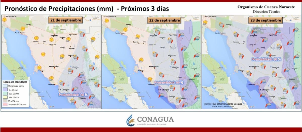 Prevé CEPC lluvias monzónicas y altas temperaturas en Sonora