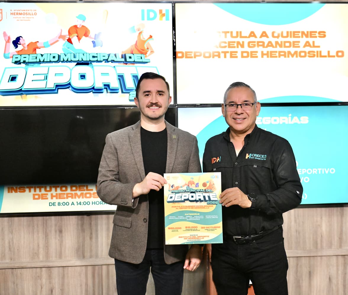 Anuncia IDH convocatoria para Premio Municipal del Deporte 2026