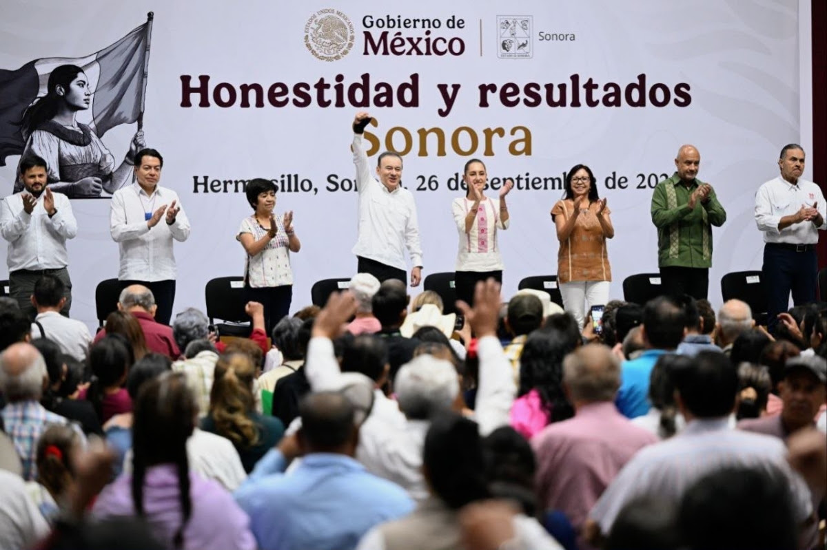 Sheinbaum y Durazo en Sonora hacen historia en Sonora con justicia social, bienestar y obras que transforman