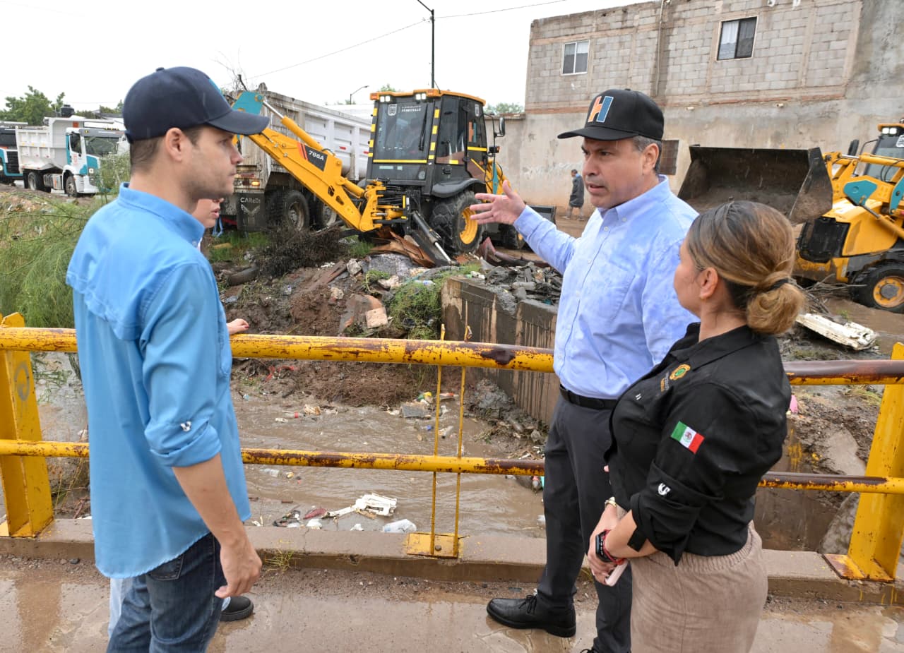 Supervisa Toño Astiazarán trabajos preventivos ante lluvias por huracán “Polo”