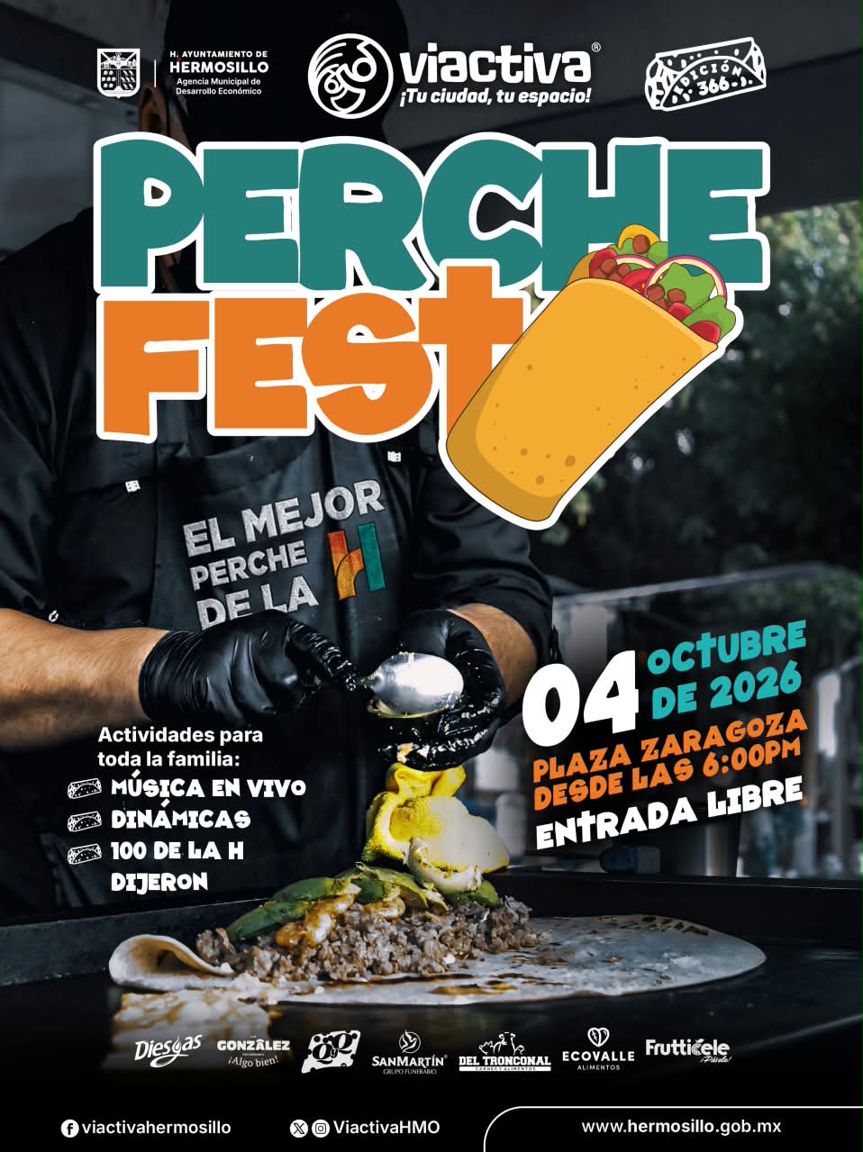 Invita Ayuntamiento a Perche Fest 2026 y aniversario de Radio La H