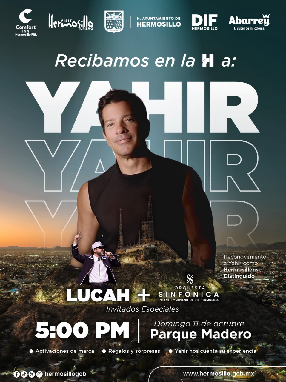 Invita Ayuntamiento a entrega de reconocimiento a Yahir en Parque Madero