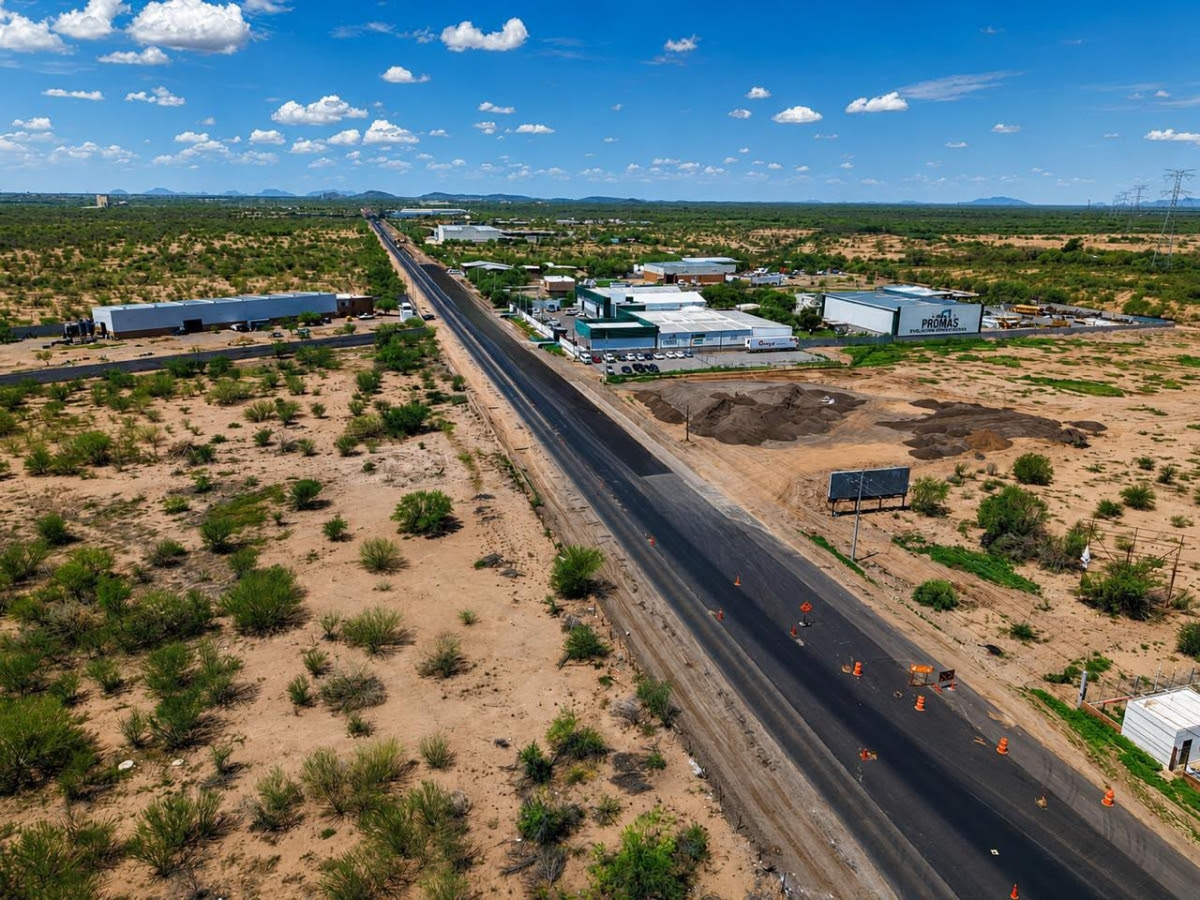 Registra 95% de avance carretera Hermosillo-Kino impulsada por Gobernador