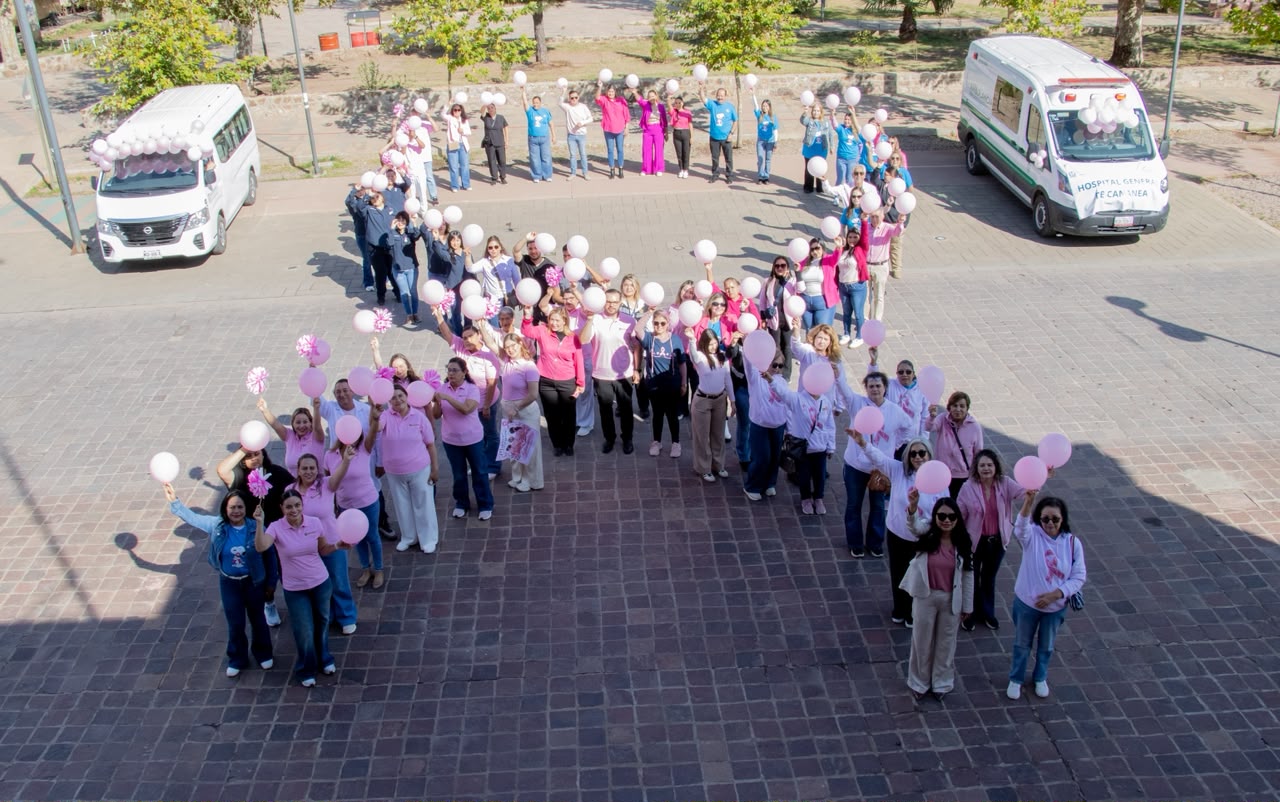 Conmemoran Día Internacional de Lucha contra el Cáncer de Mama en Cananea