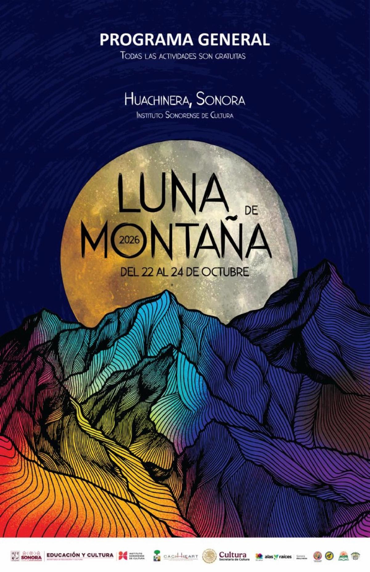 Invita Gobierno de Sonora a disfrutar del Festival Luna de Montaña 2026 en Huachinera