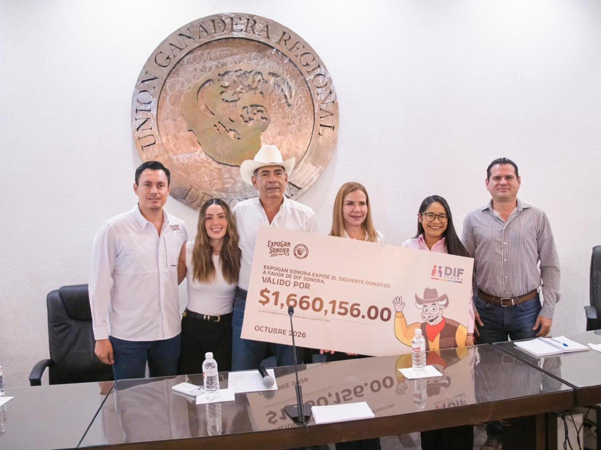 Entrega UGRS donativo de más de 1.6 millones de pesos para DIF Sonora