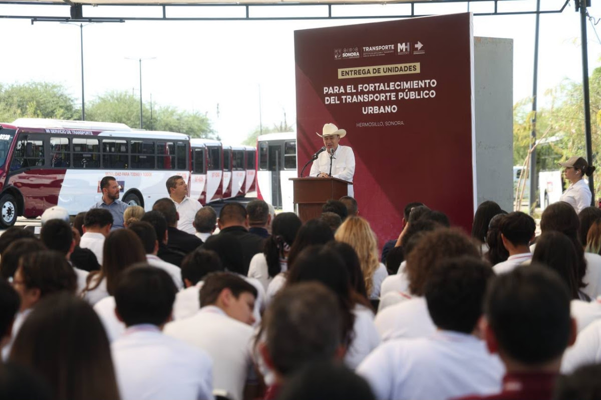 Incorpora Gobernador 175 unidades nuevas; moderniza transporte público de Hermosillo