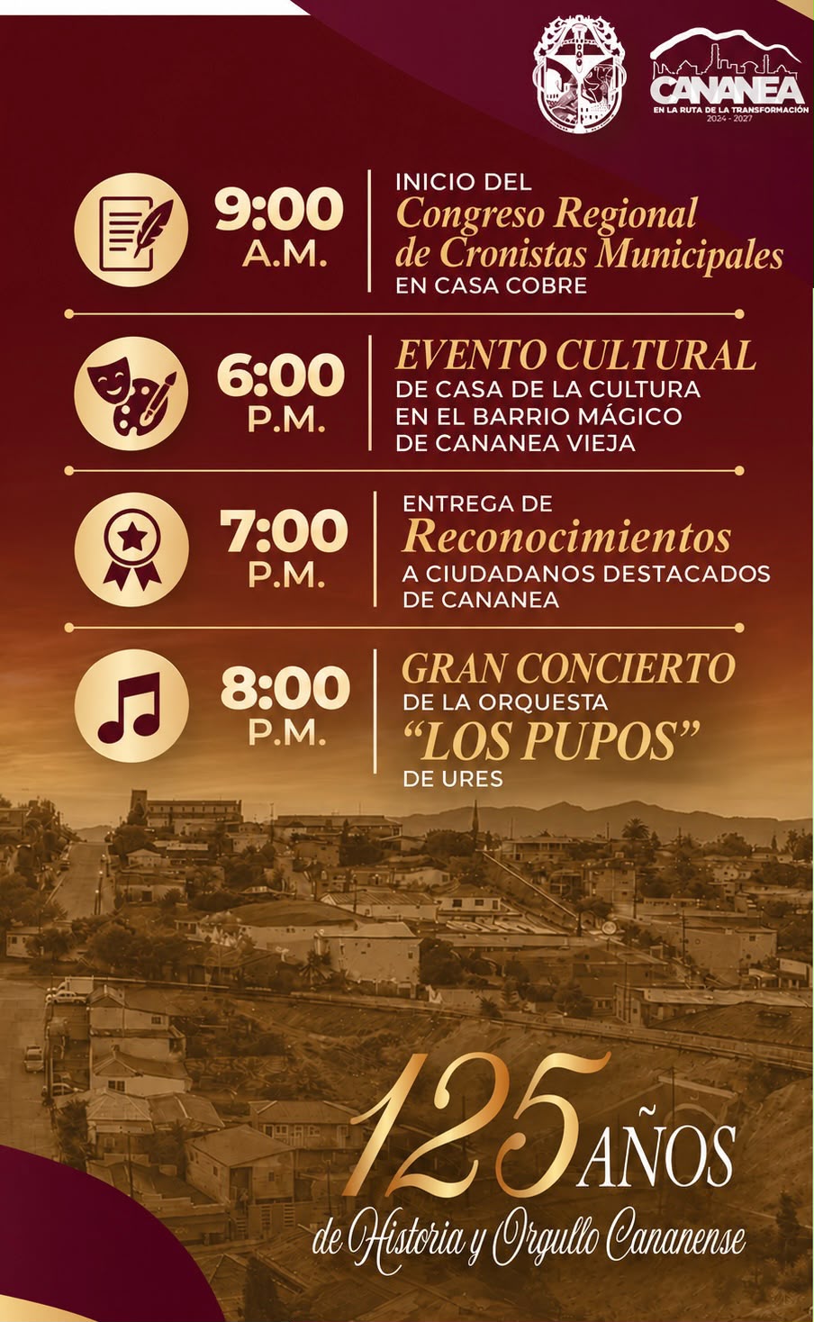 Celebra Cananea 125 años de historia y orgullo
