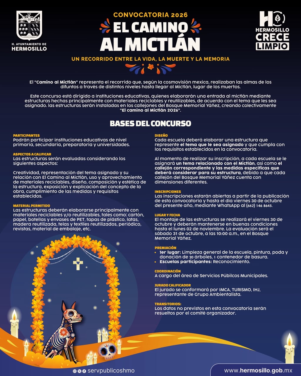 Lanza Ayuntamiento convocatoria “El Camino al Mictlán 2026”